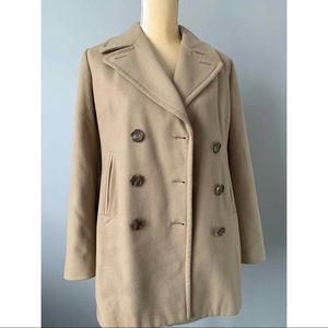 Banana Republic Wool Double Breasted peacoat